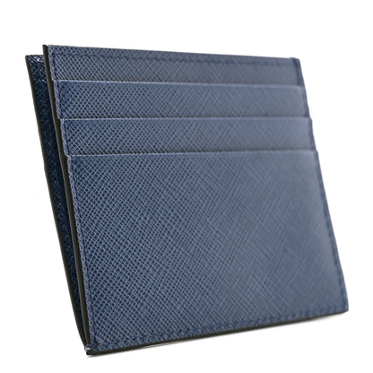 Prada Saffiano Card Case Blue 3 of 7