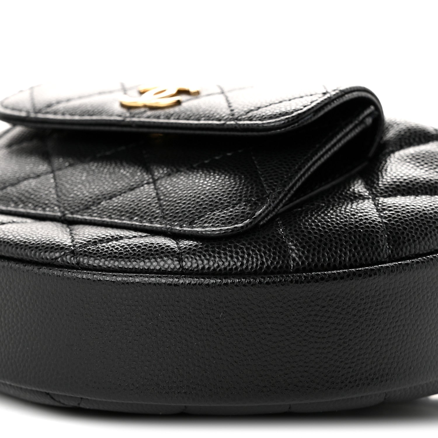 Chanel Caviar Quilted Polly Pocket Pouch Hobo Black 9 of 9
