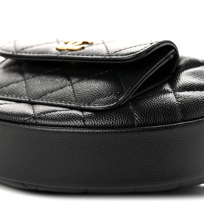 Chanel Caviar Quilted Polly Pocket Pouch Hobo Black 9 of 9