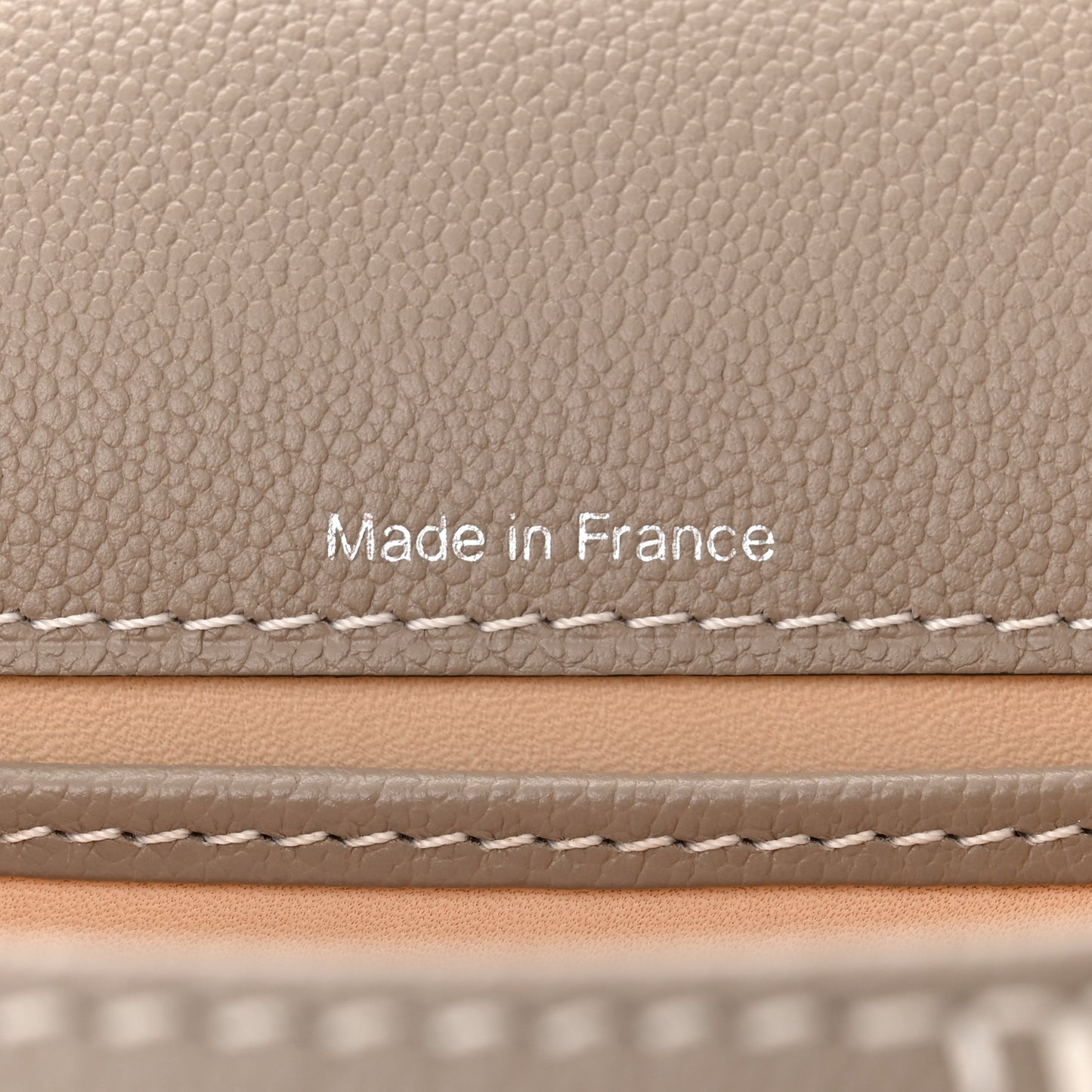 Grained Rodeo Calfskin Surpique Mini Brillant Satchel Tourterelle Ivory