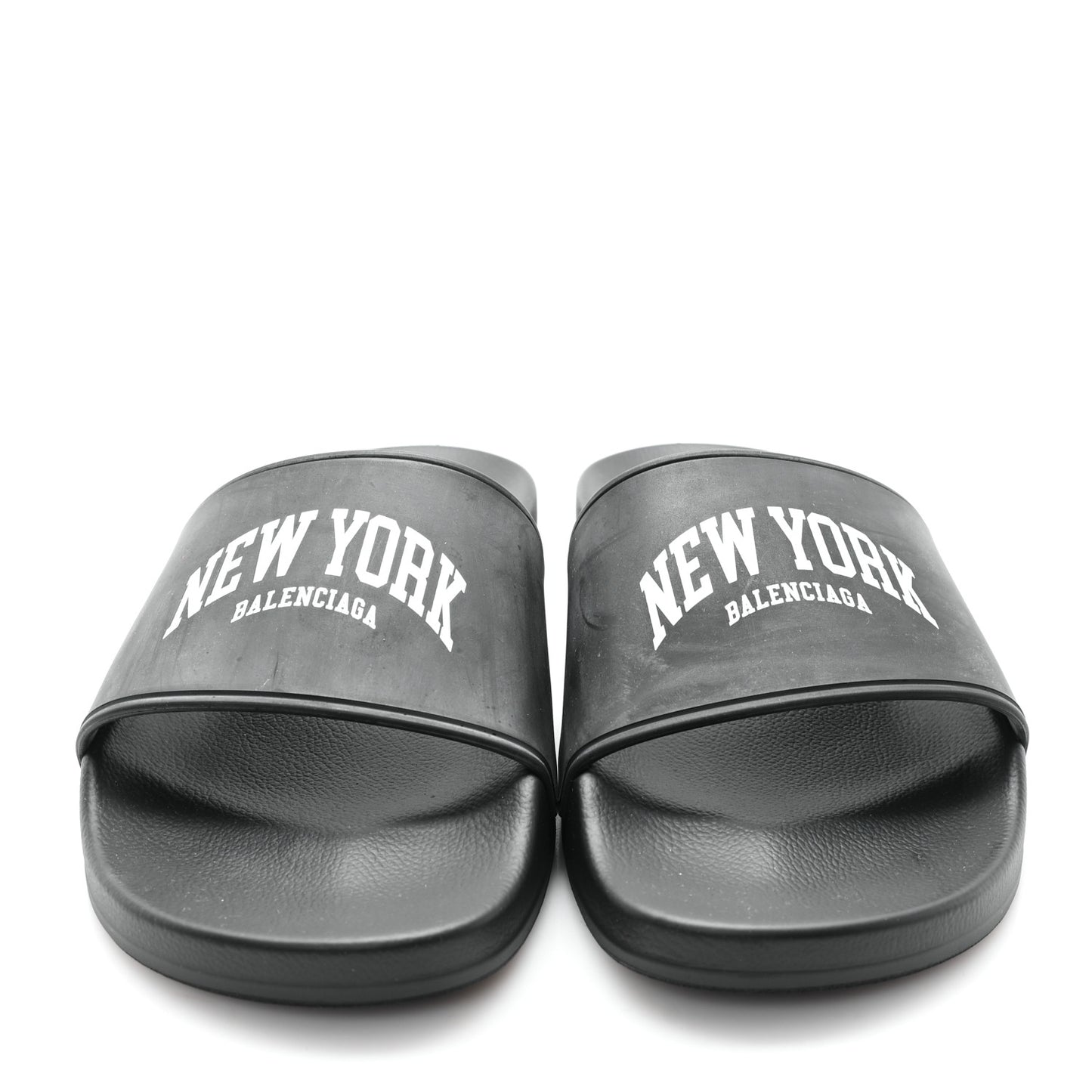 Rubber New York Pool Slide Sandals 40 Black