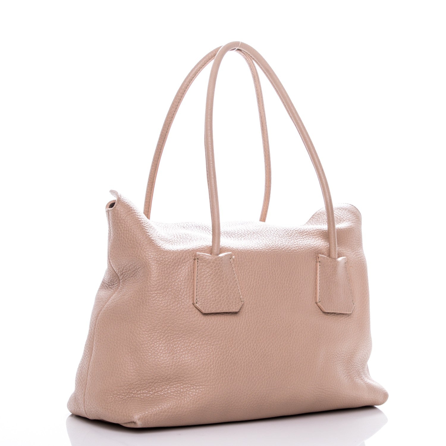 Burberry Grainy Calfskin Medium Baynard Tote Light Nude 3 of 9
