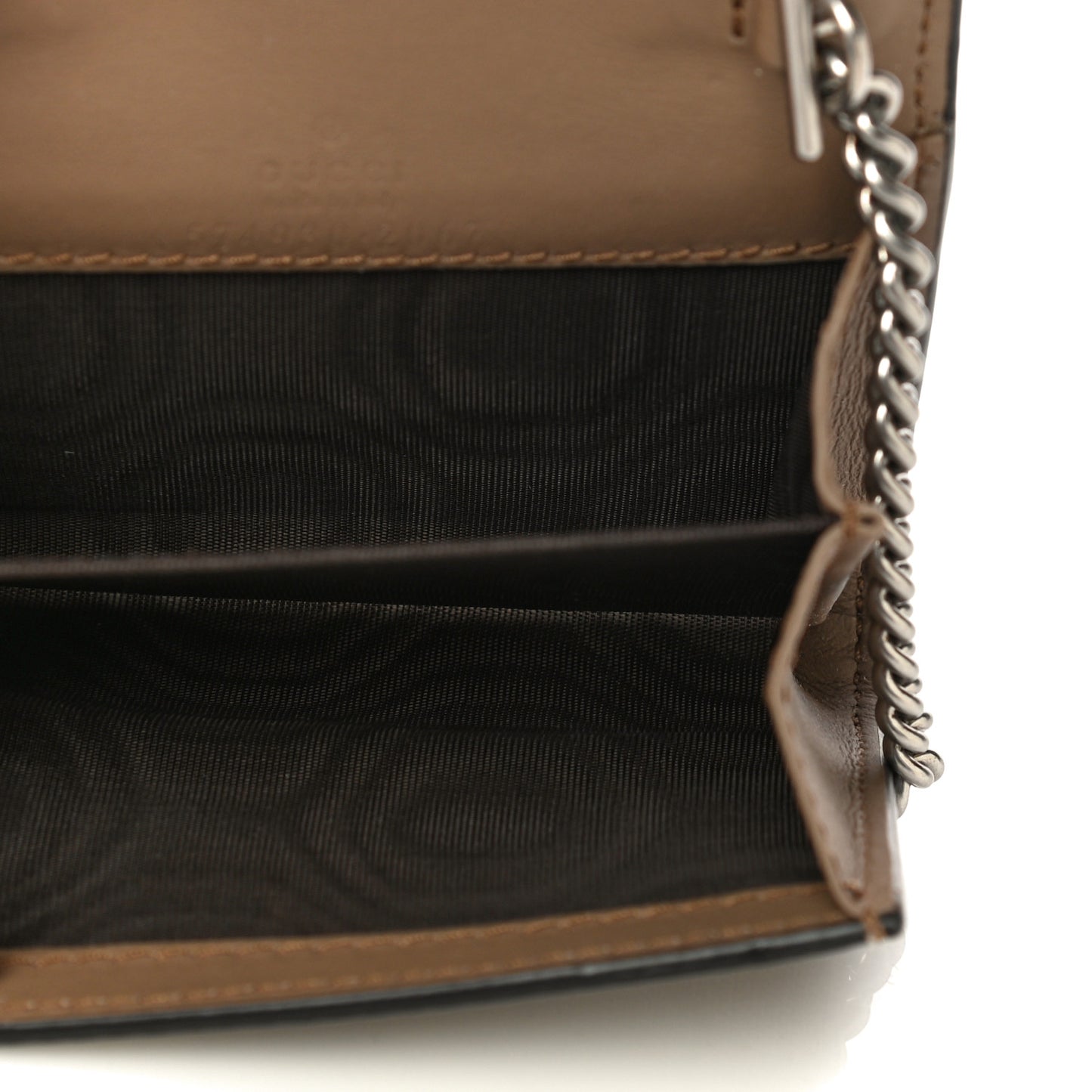 GG Supreme Monogram Dionysus Coin Purse Taupe