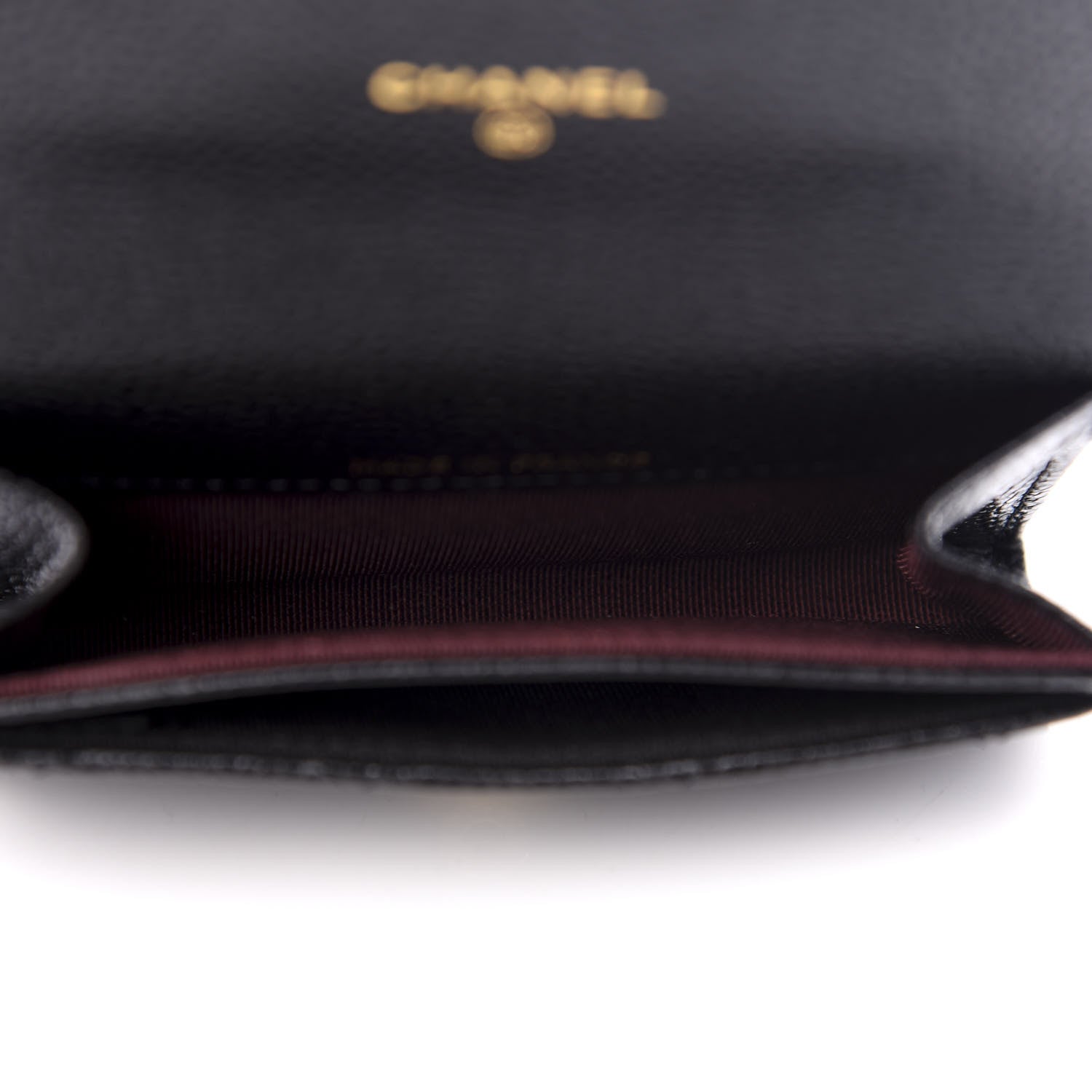 Chanel Caviar Quilted Flap Card Holder Wallet Black 4 of 8