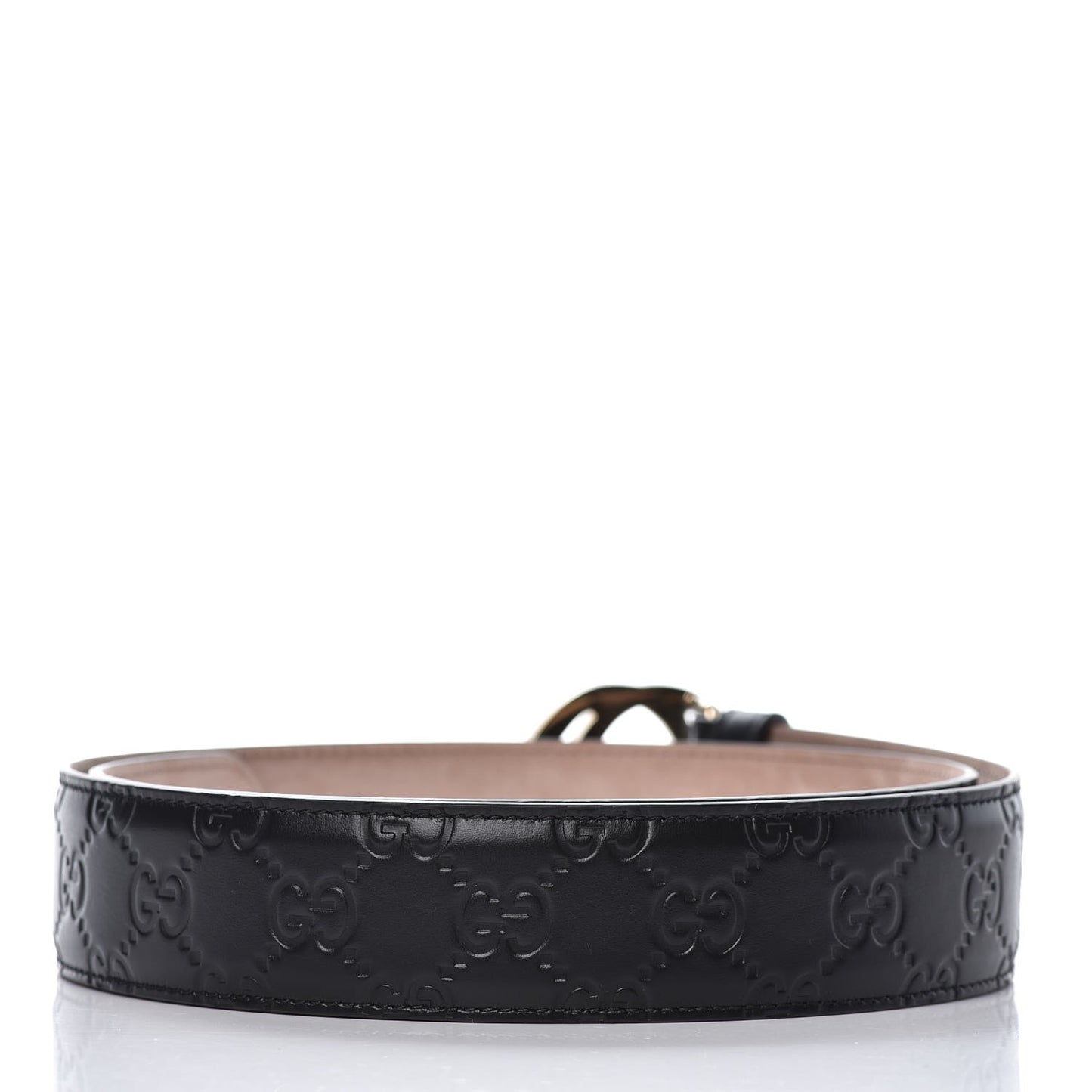 Guccissima Interlocking G 37mm Belt 85 34 Black