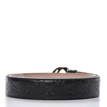 Gucci Guccissima Interlocking G 37mm Belt 85 34 Black 3 of 6