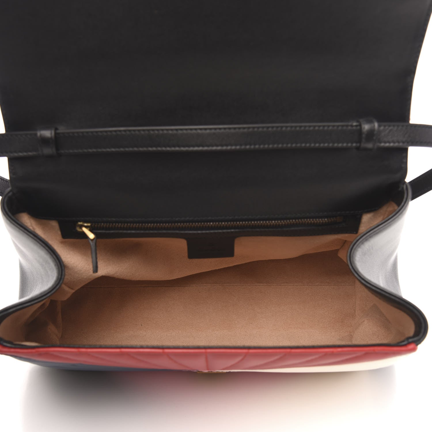 Gucci Calfskin Bamboo Trapuntata Queen Margaret Top Handle Bag Blue Agata Hibiscus Red Mystic White Sugar Pink 5 of 12