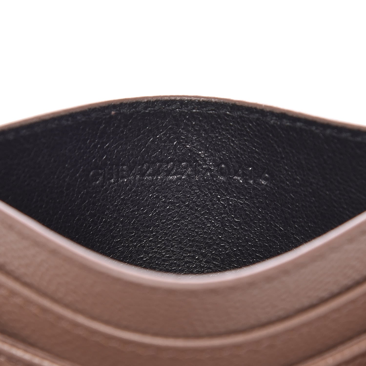 Saint Laurent Grain De Poudre Matelasse Chevron Monogram Credit Card Case in Fard 6 of 8