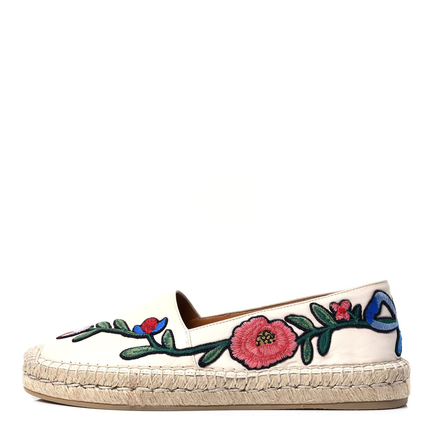 Gucci Nappa Ophelia Espadrilles 37 Mystic White 1 of 10