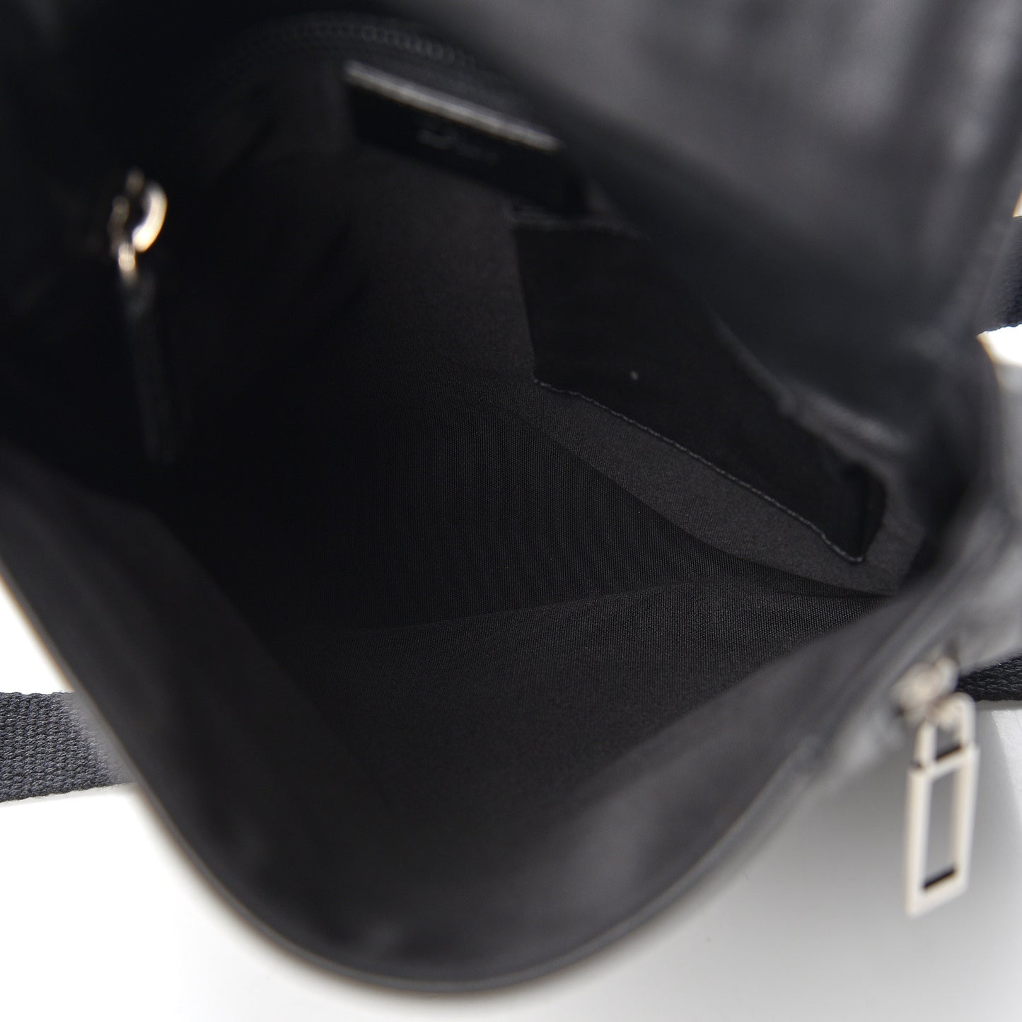 HOMME Calfskin Zip Messenger Black