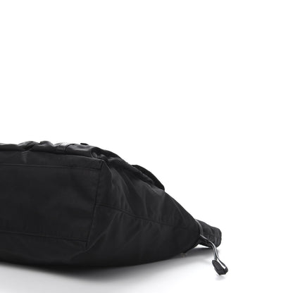 Prada Nylon Saffiano Front Pocket Tote Black 10 of 12