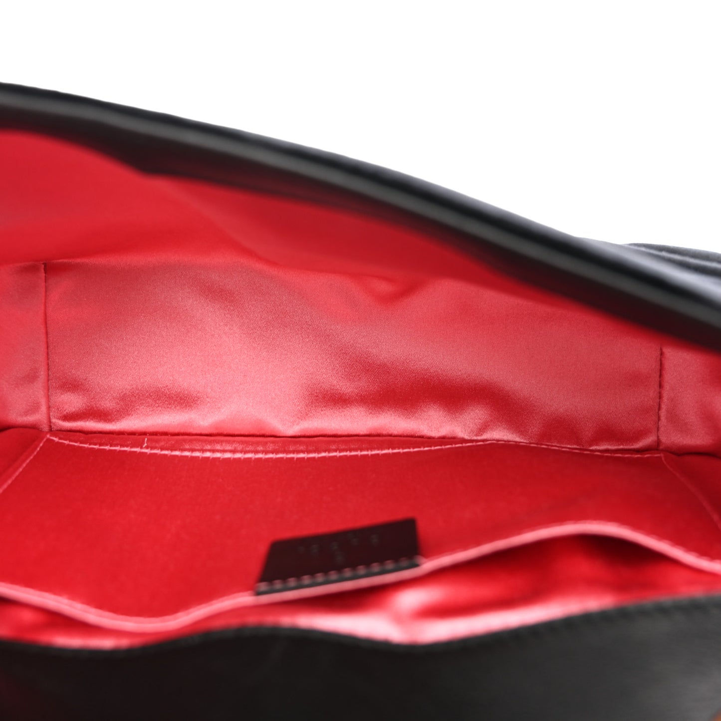 Velvet Matelasse Mini GG Marmont Shoulder Bag Black