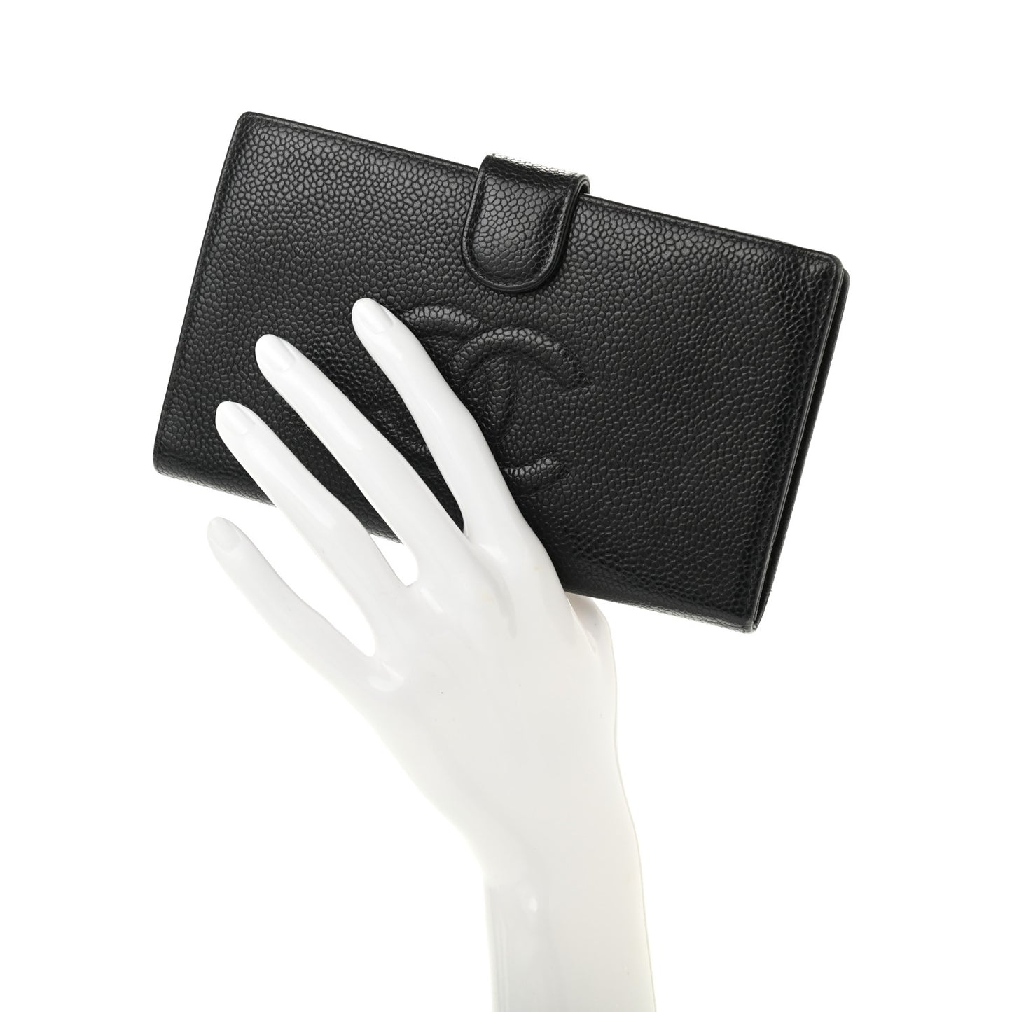 Caviar Timeless CC French Wallet Black