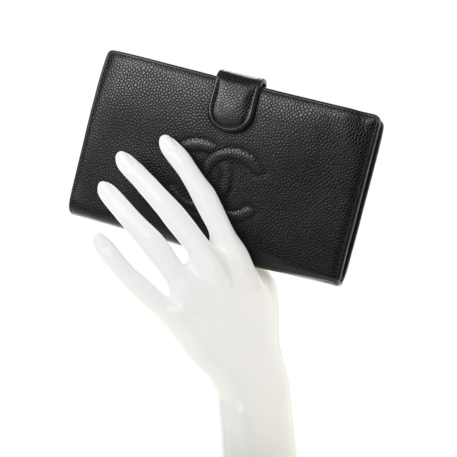 Chanel Caviar Timeless CC French Wallet Black 2 of 17