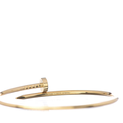 Cartier 18K Yellow Gold Small Juste Un Clou Bracelet 17 4 of 5