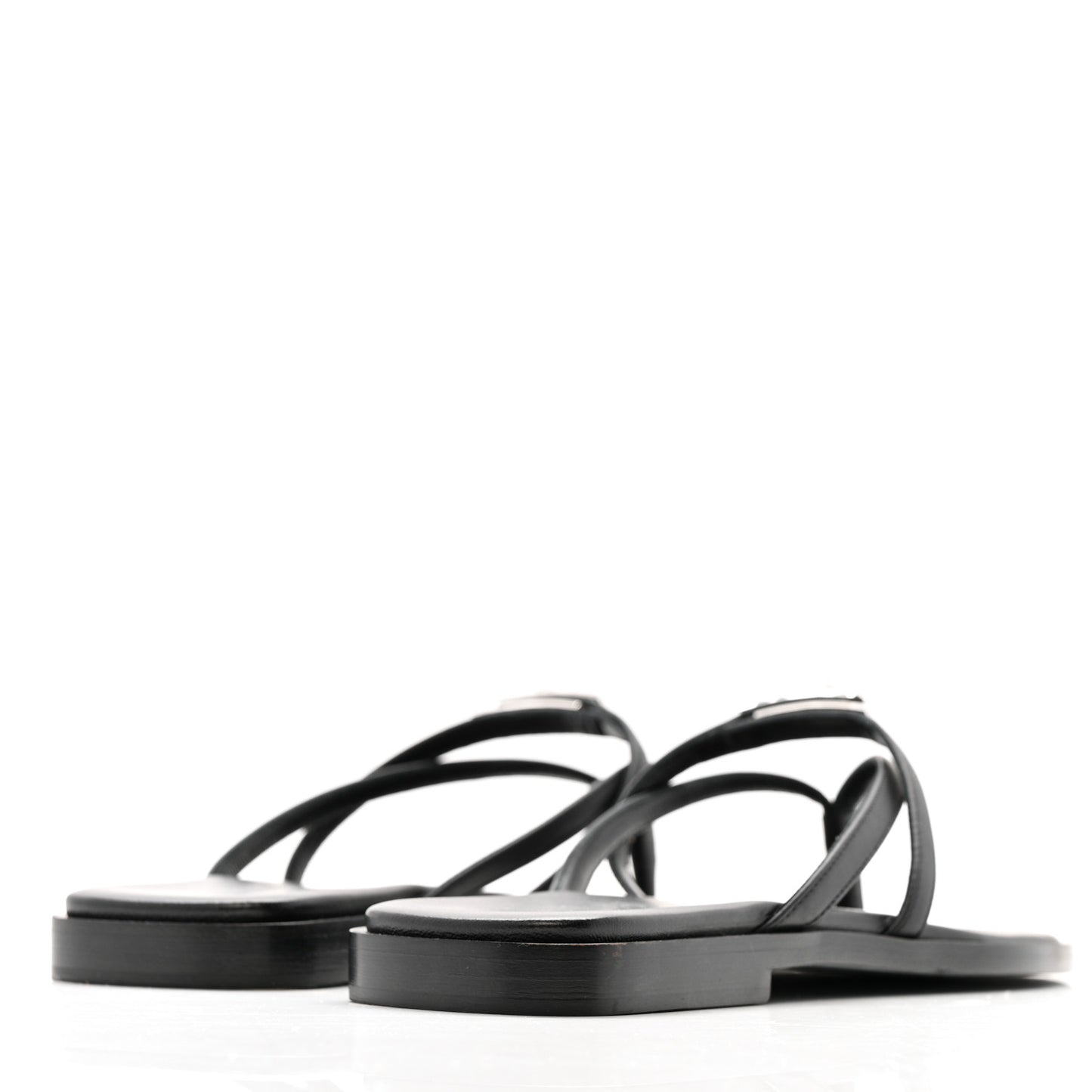 Calfskin Miss Sandals 36 Black