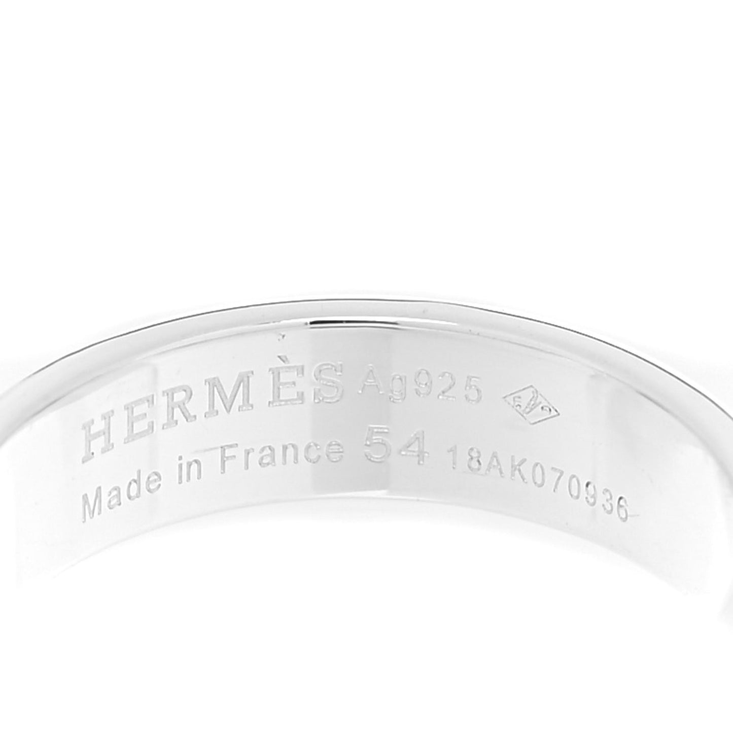 Sterling Silver PM Collier De Chien Ring 54 6.75