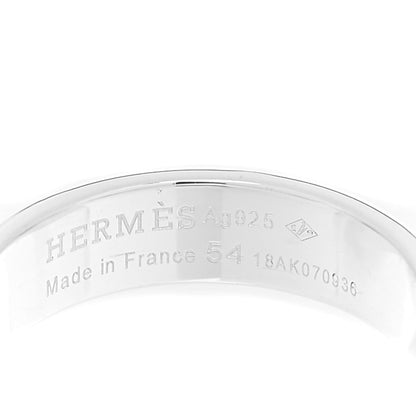 Hermes Sterling Silver PM Collier De Chien Ring 54 6.75 4 of 5
