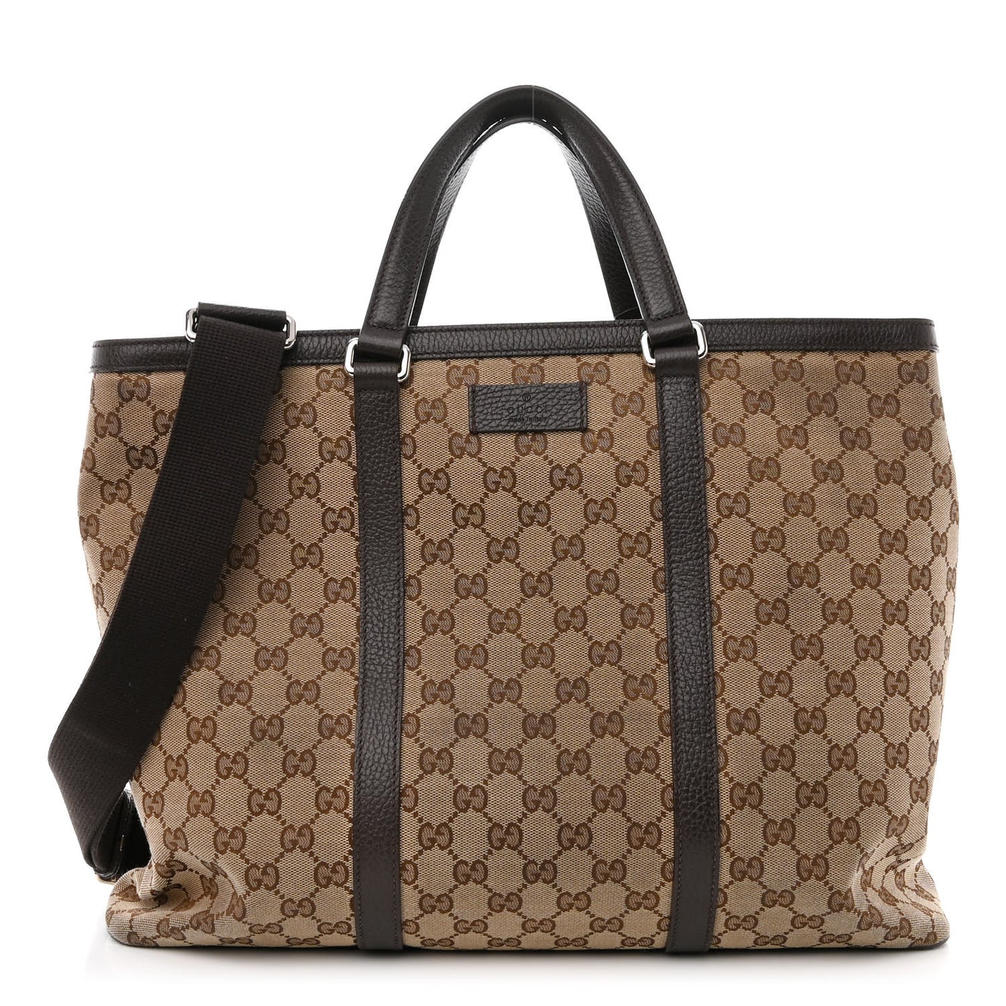GG Monogram Large Joy Tote Bag Dark Brown