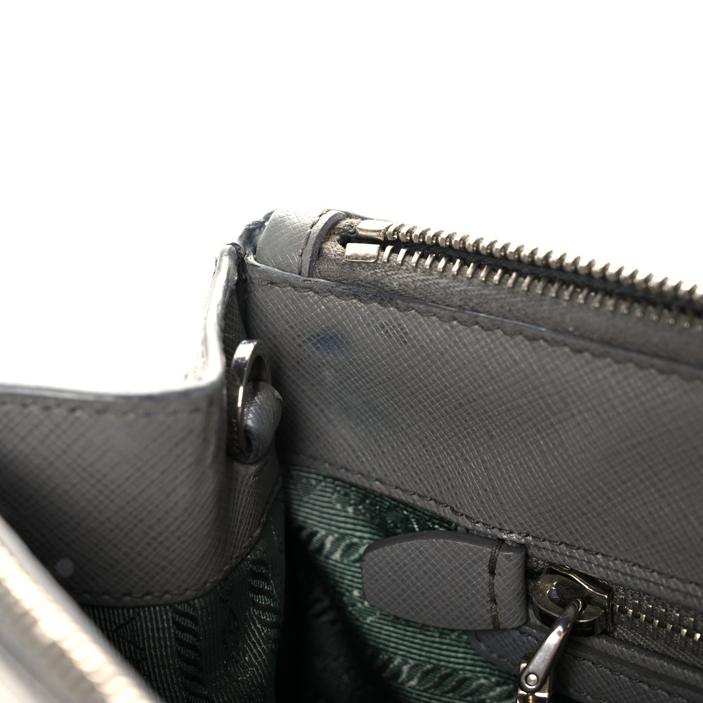 Saffiano Small Galleria Double Zip Tote Marmo