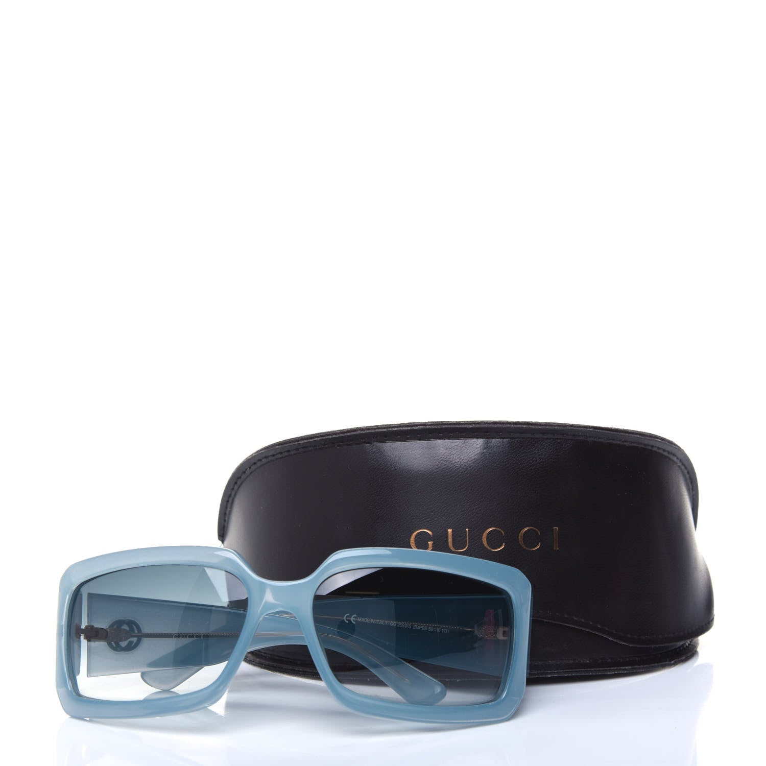 Gucci Acetate Square Frame GG2593S Sunglasses Blue 7 of 7