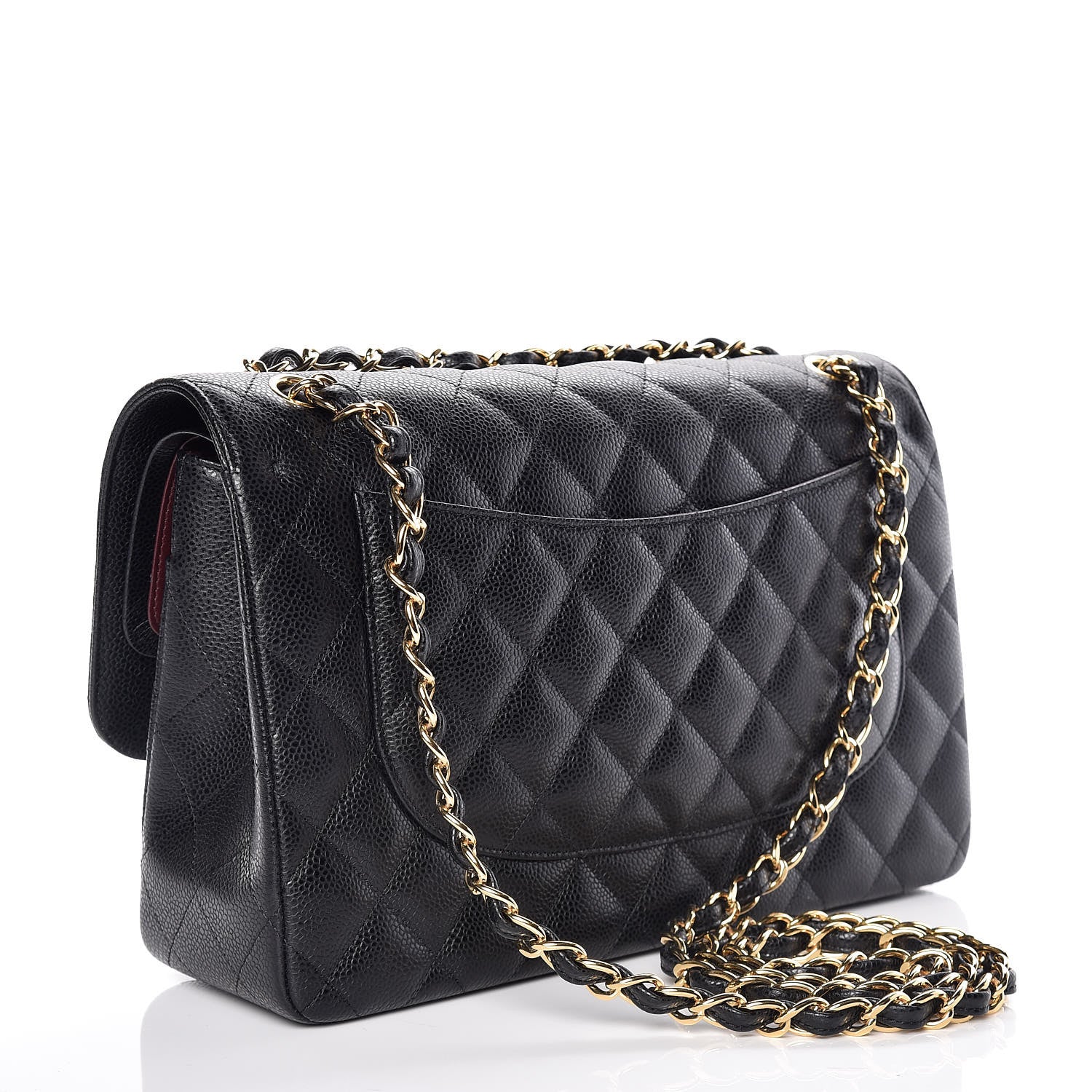 Chanel Caviar Quilted Jumbo Double Flap Black 3 of 10