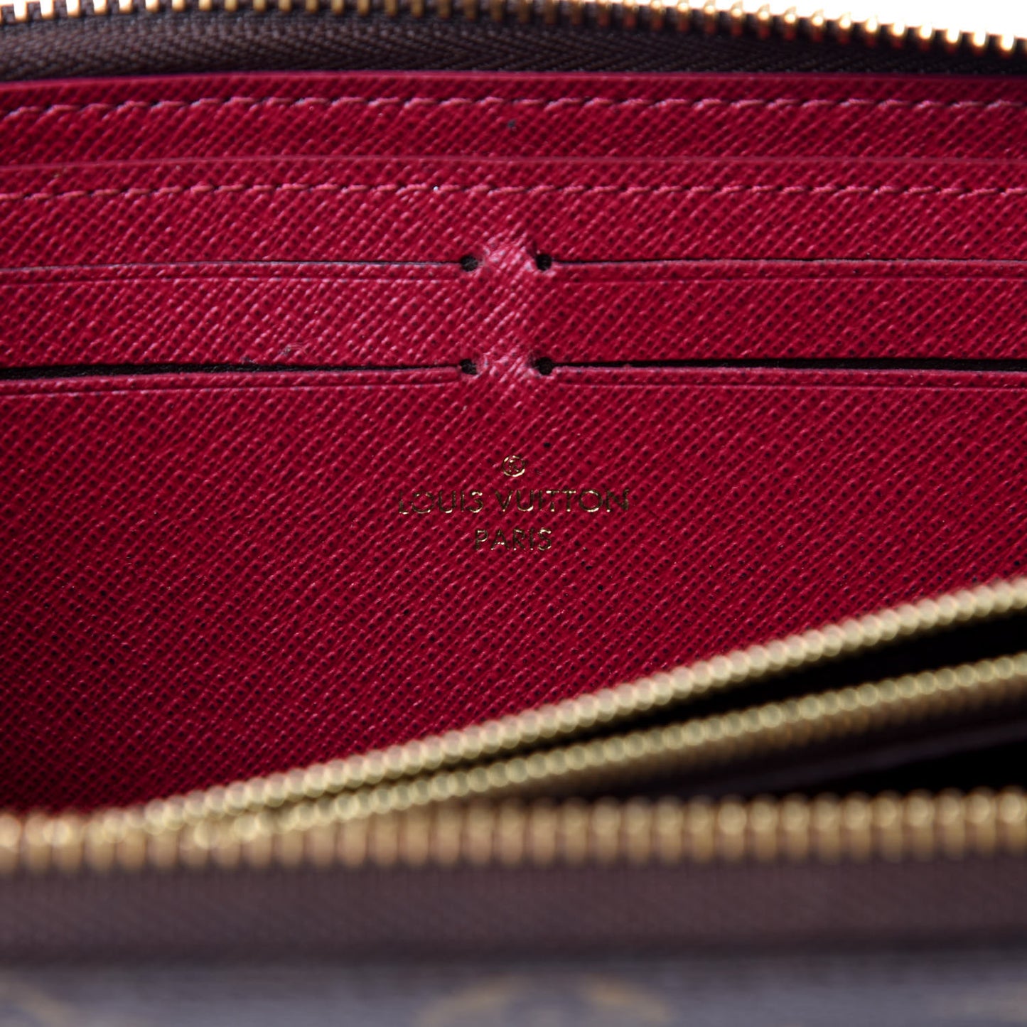Monogram Clemence Wallet Fuchsia