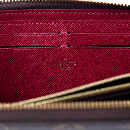 Louis Vuitton Monogram Clemence Wallet Fuchsia 5 of 9