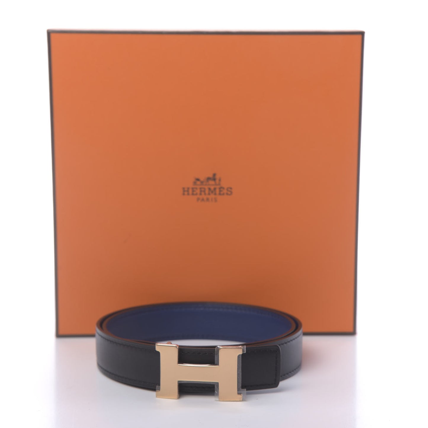 Box Swift 24mm Mini Constance H Belt 70 Saphir Black