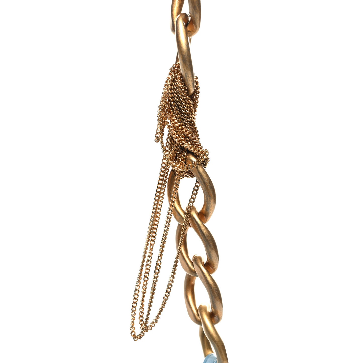 Lambskin Quilted CC Chain Hobo Blue