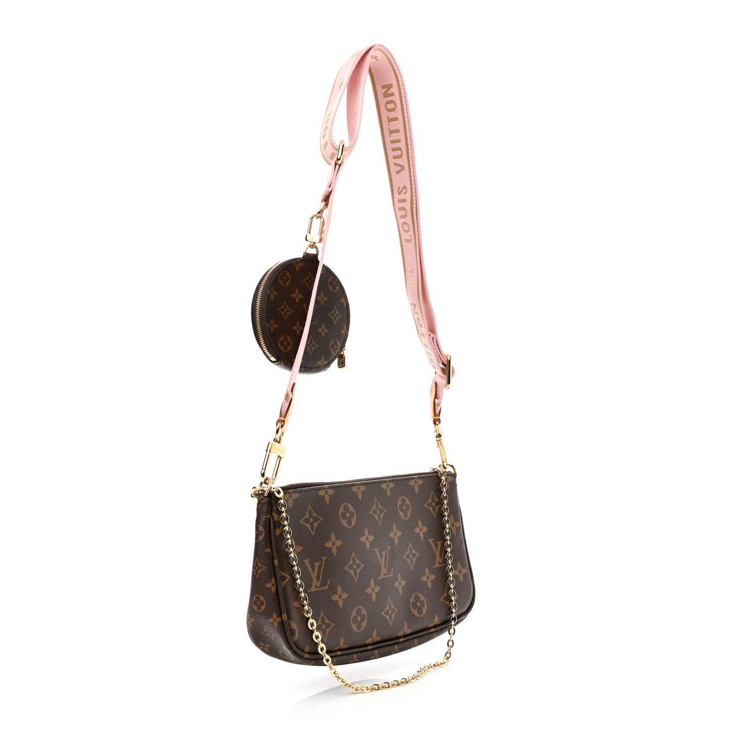 Monogram Multi Pochette Accessories Rose Clair