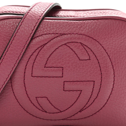 Gucci Pebbled Calfskin Children's Mini Soho Disco Messenger Bag Peonia Flower 14 of 25