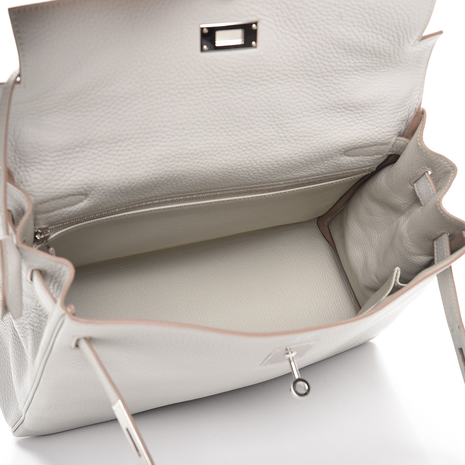 Hermes Taurillon Clemence Kelly Retourne 32 Gris Perle 6 of 33