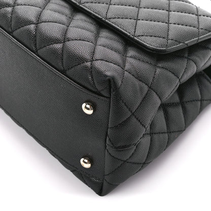 Chanel Caviar Quilted Small Coco Handle Flap Black 11 of 11