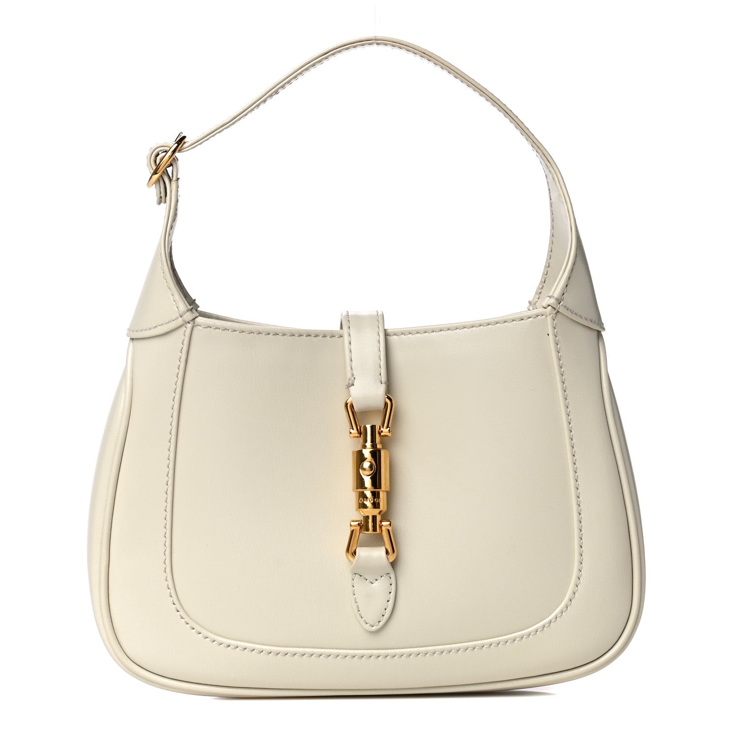 Gucci Boarded Dyana Lux Calfskin Mini Jackie 1961 Hobo Mystic White 1 of 16