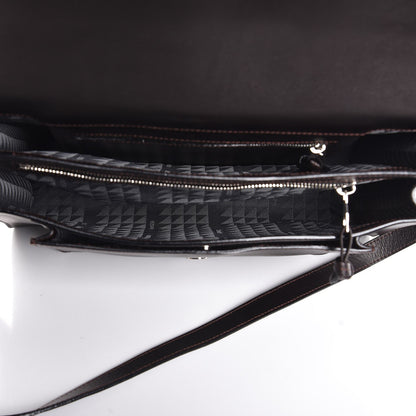 Proenza Schouler Calfskin Ciclone Buckle Top Handle Bag Burgundy 6 of 10
