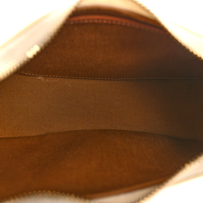 Celine Canvas Calfskin Ava Triomphe Shoulder Bag White 5 of 12