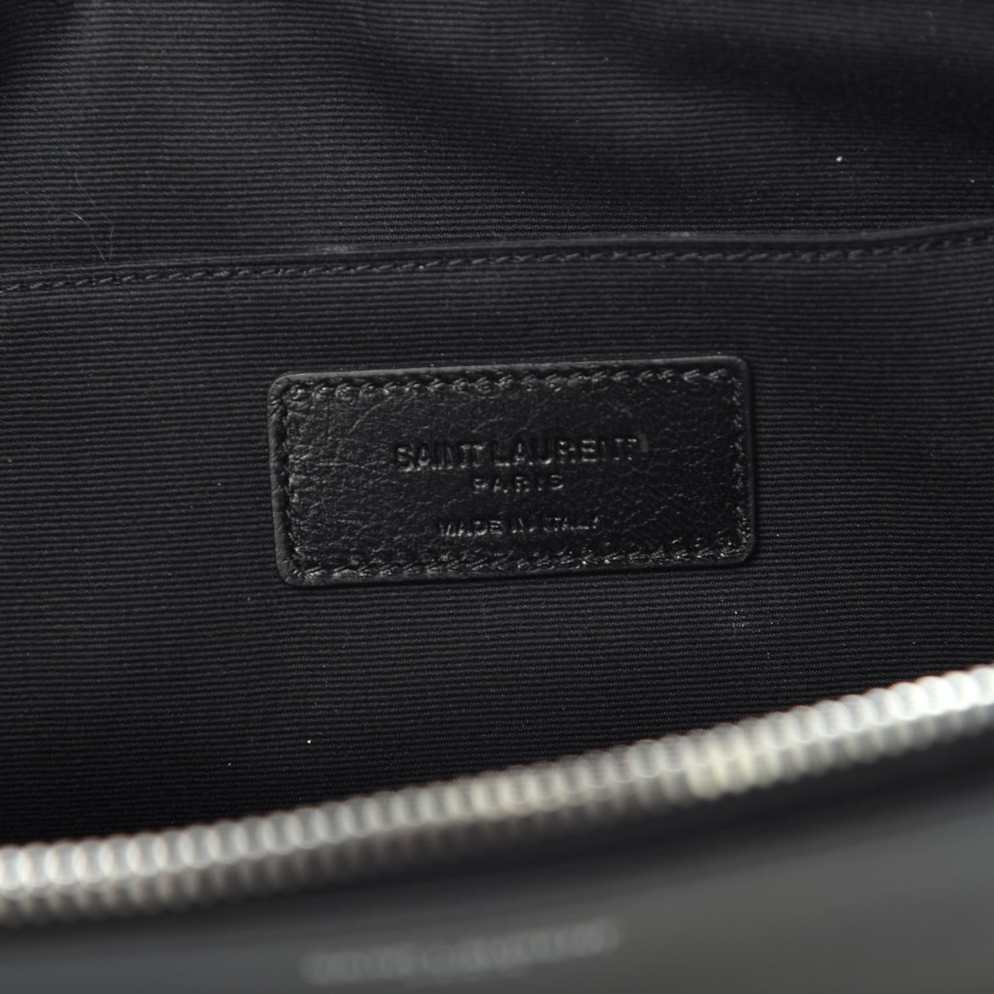 Calfskin Waiting for Sunset Large Sac De Jour Carryall Pouch Black