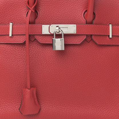 Hermes Taurillon Clemence Birkin 30 Rouge Casaque 8 of 10
