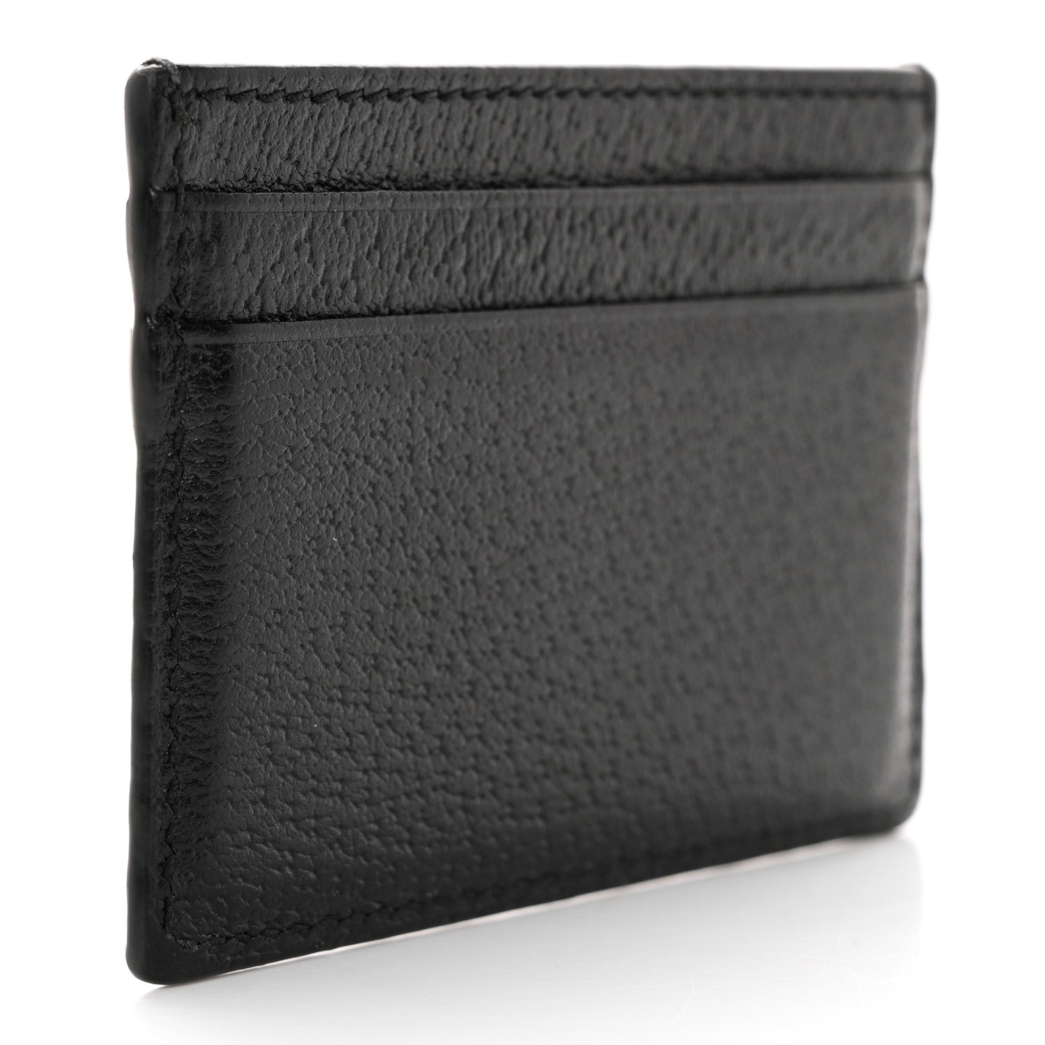 Gucci Pebbled Calfskin Animalier Card Holder Black 3 of 7