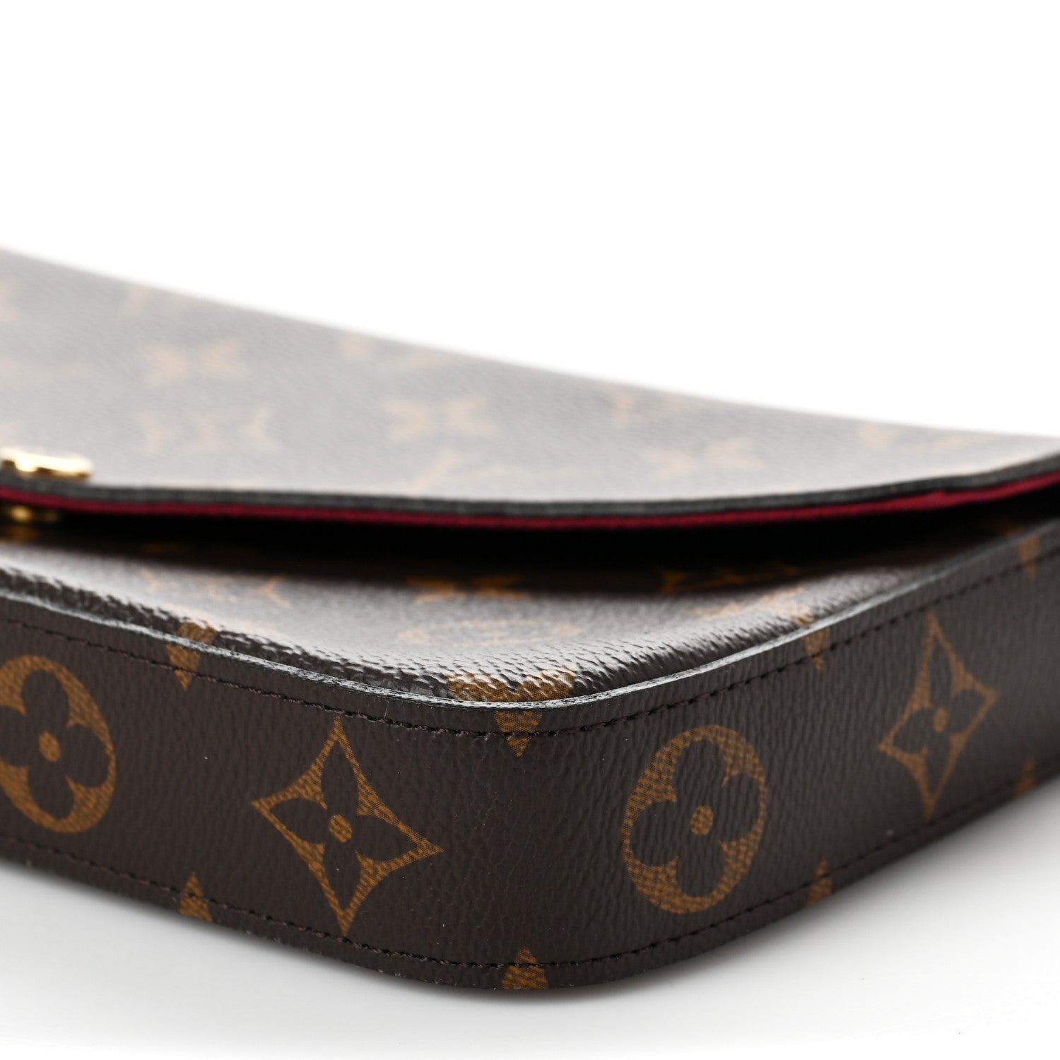 Louis Vuitton Monogram Pochette Felicie Chain Wallet Fuchsia 9 of 9