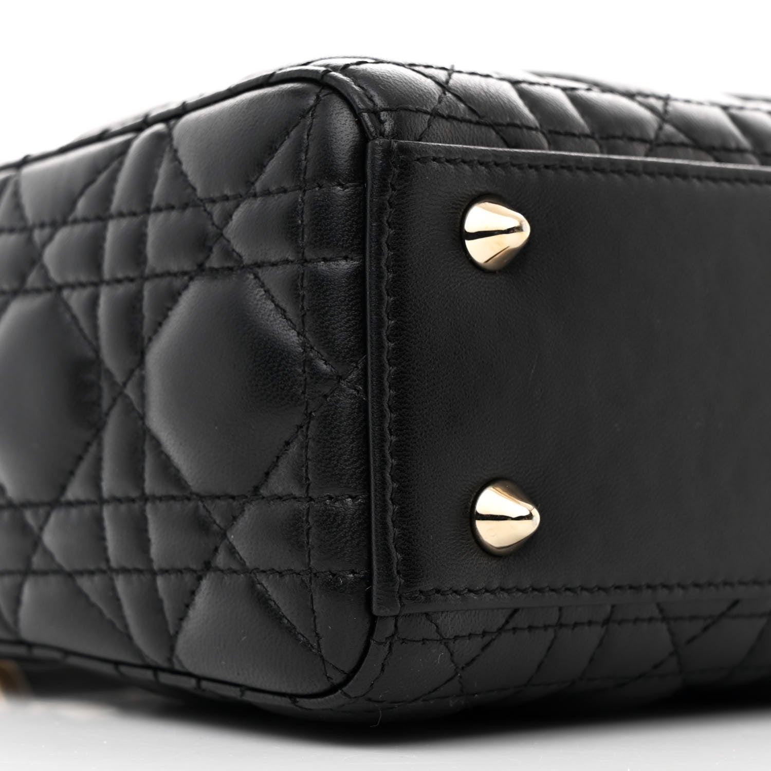 Christian Dior Lambskin Cannage Small Lucky Badges My Lady Dior Black 9 of 12