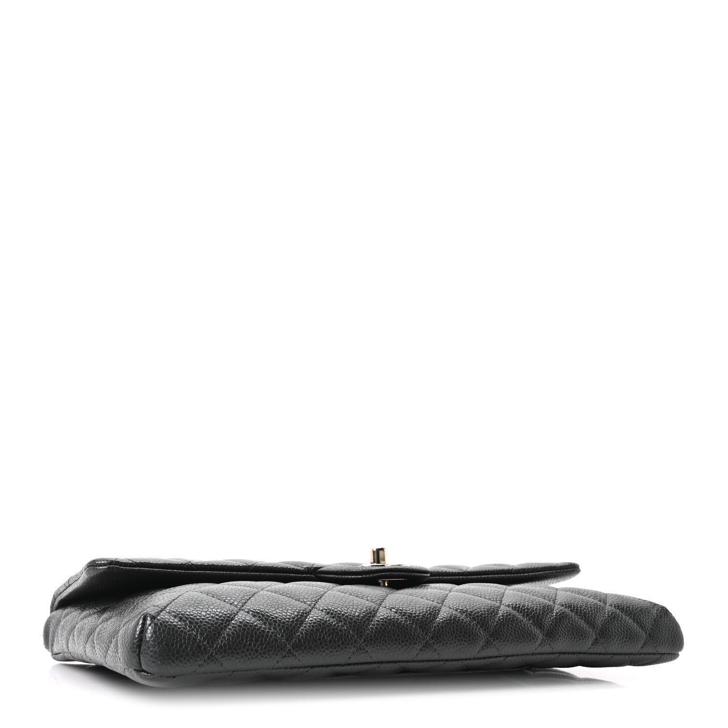 Chanel Caviar Quilted Flap Clutch Dark Grey 4 of 11