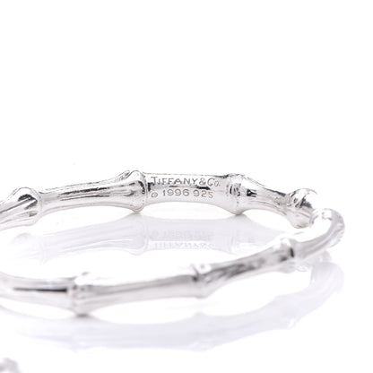 Tiffany Sterling Silver 2 Bamboo Bangle Bracelet Set 4 of 4