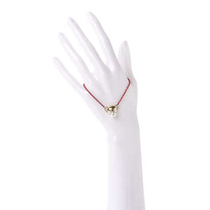 Christian Dior Crystal Pearl Diorelita Chinese New Year Monkey Bracelet Red 2 of 4