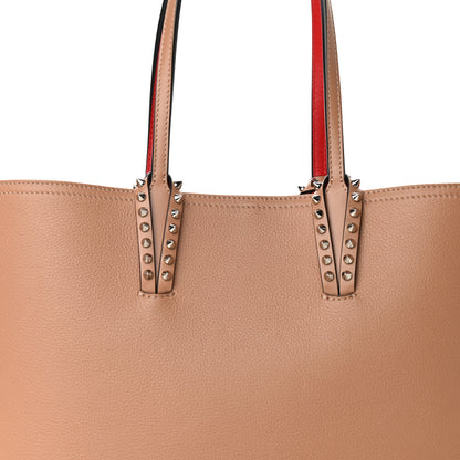 Christian Louboutin Calfskin Empire Spikes Small East West Cabata Tote Nude 9 of 11