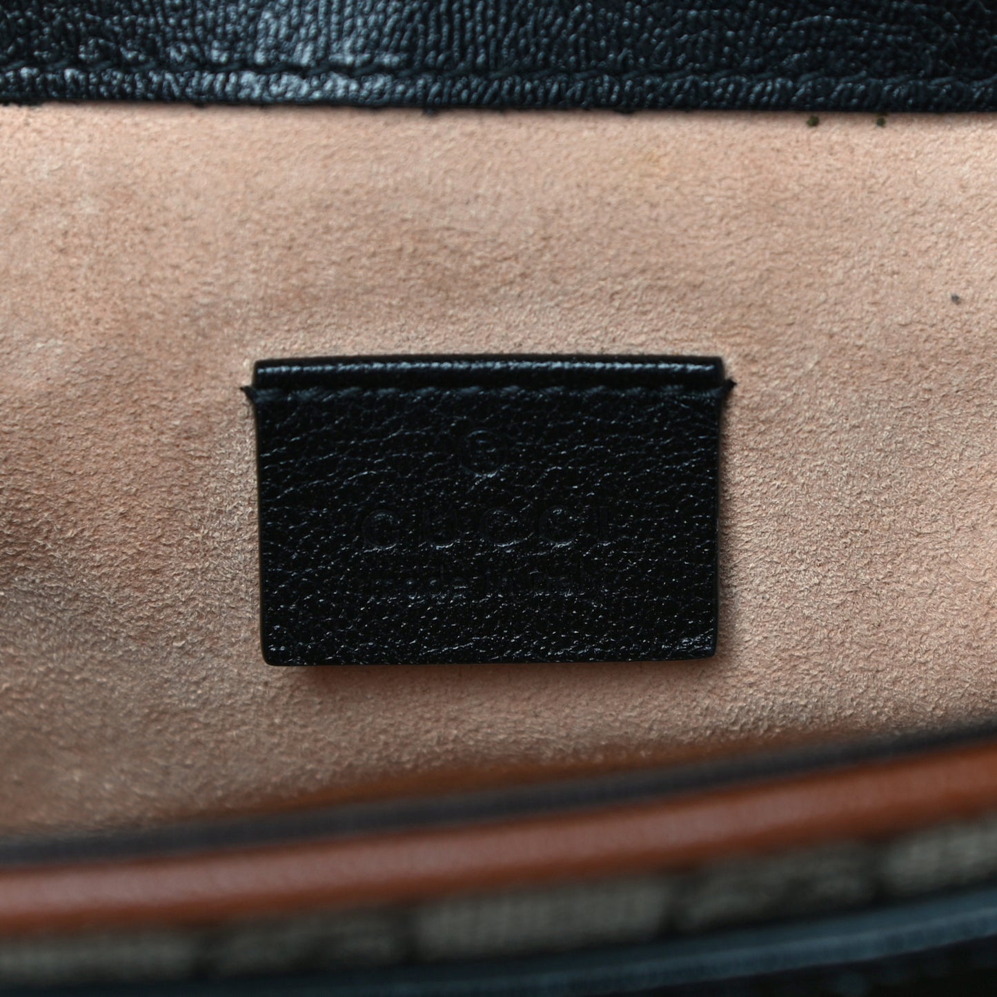 GG Supreme Monogram New Sakai Lux Calfskin Mini Padlock Flap Pocket Shoulder Bag Beige Ebony Black Cuir