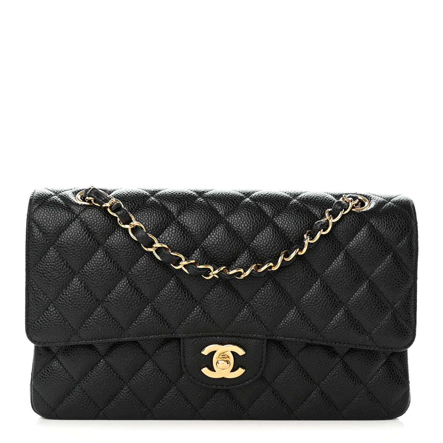 Chanel Caviar Quilted Medium Double Flap Black 1 of 13