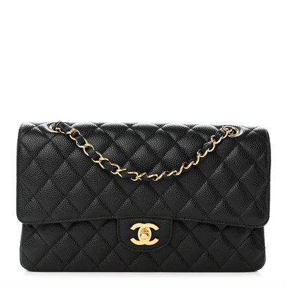 Chanel Caviar Quilted Medium Double Flap Black 1 of 13
