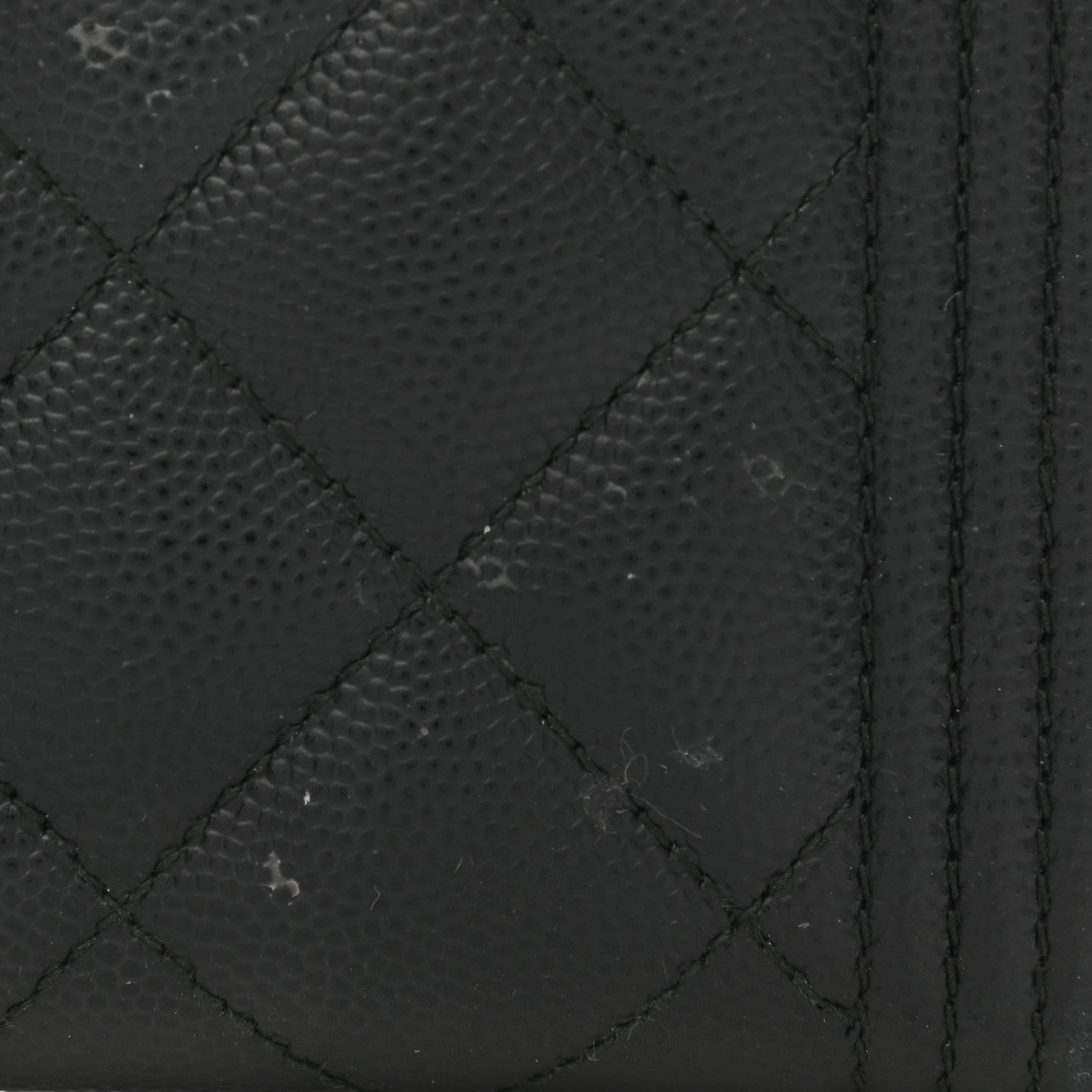 Chanel Caviar Quilted Small Boy Zip Around Wallet Black 9 of 10